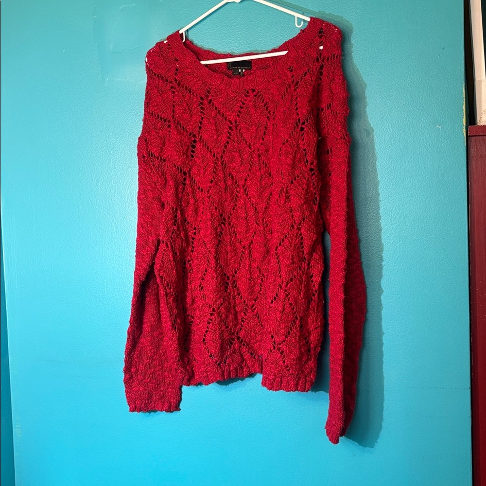 i jeans by Buffalo Red Crew Neck Sweater